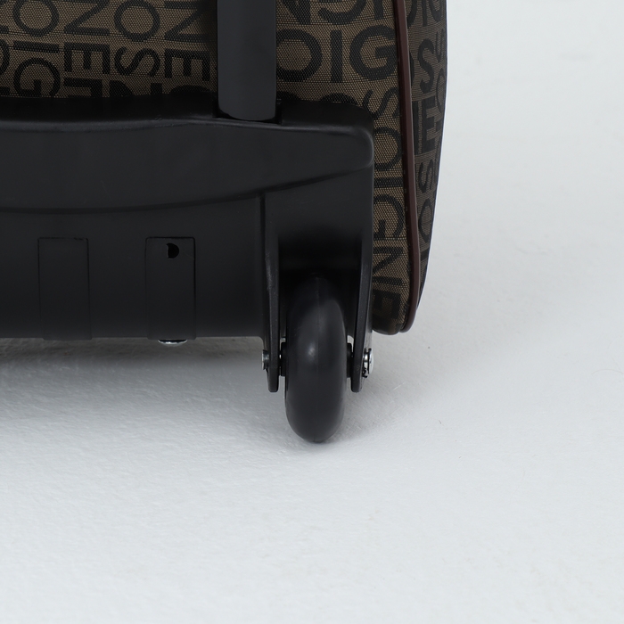 Сумка дорожная на колёсах, наружный карман, цвет коричневый Сумка дорожная на колёсах, наружный карман, цвет коричневый