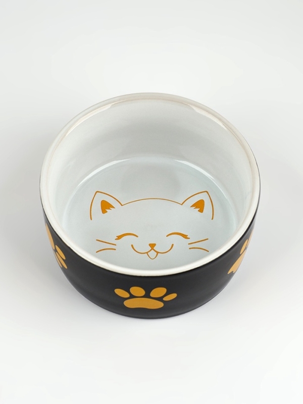 Миска керамическая Миска керамическая "Веселый котик", 200 мл, 10,5*9,5*5 см