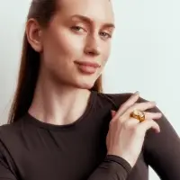 Кольцо - часы &laquo;Время. Круг&raquo;, цвет золото, 17 размер
