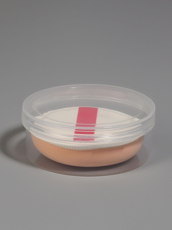 Спонж д/макияжа круг с держат d5см  в пласт футляре латекс белый пакет QF Спонж д/макияжа круг с держат d5см  в пласт футляре латекс белый пакет QF