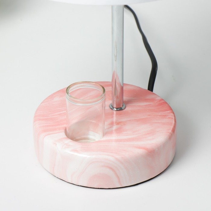 Настольная лампа  Настольная лампа "Аэлита" 1х40Вт E14 розовый 18х18х31см RISALUX
