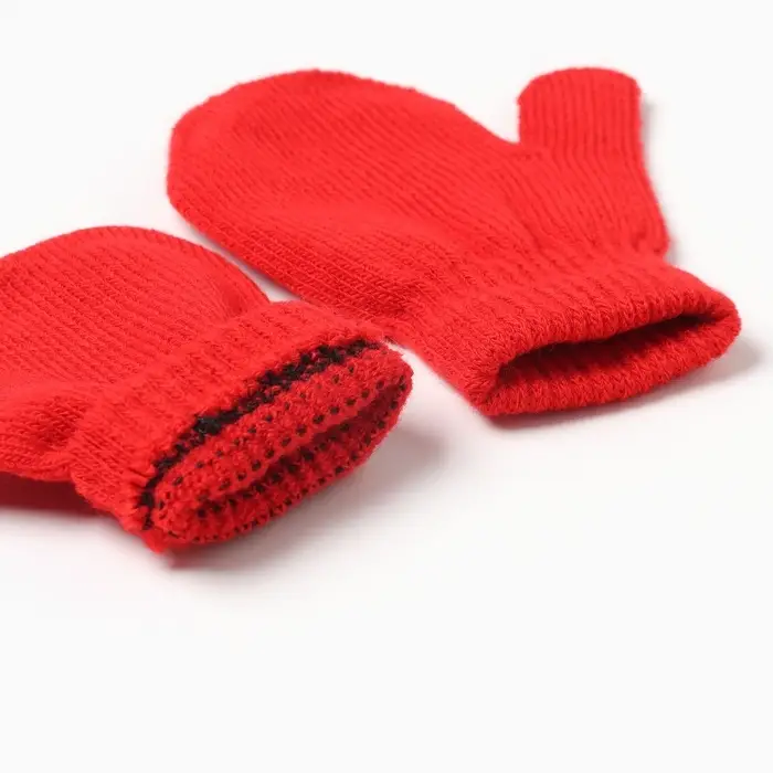 Варежки детские MINAKU, цвет красный, 12 см