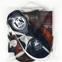 Набор для бани с принтом &laquo;Крутой мужик&raquo;, 4 предмета: шапка, рукавица, тапочки, коврик, полиэфир, тёмный, &laquo;Банная забава&raquo;