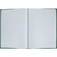 Книга учета Attache А4 96л в клетку блок офсет, бумвинил зеленый