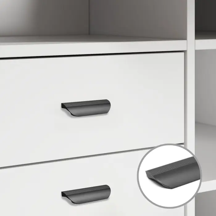 Ручка-скоба CAPPIO RSC030, м/о 64 мм, цвет черный Ручка-скоба CAPPIO RSC030, м/о 64 мм, цвет черный