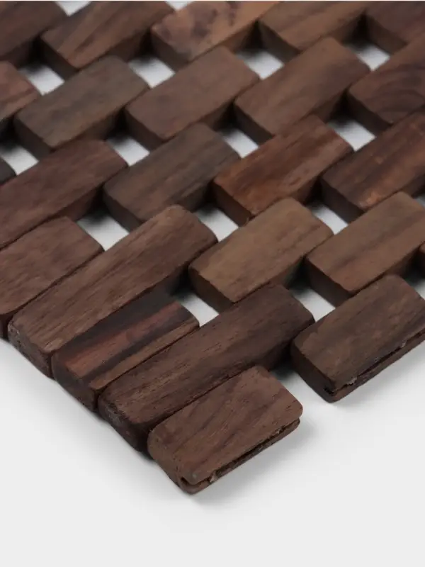 Коврик из тикового дерева, 40&times;30&times;0.7 см