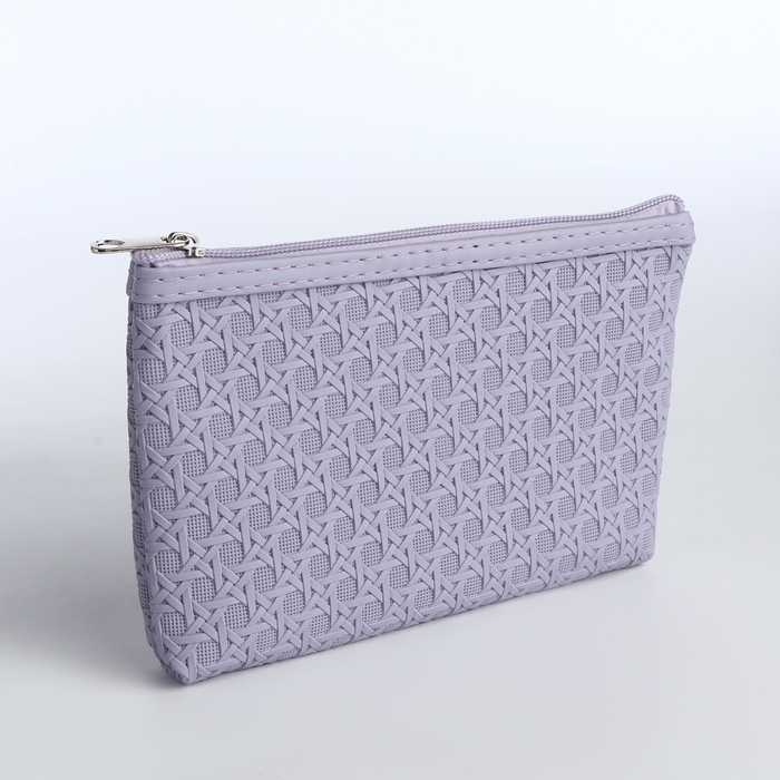 Набор косметичек 2 в 1 на молниях, цвет сиреневый Набор косметичек 2 в 1 на молниях, цвет сиреневый