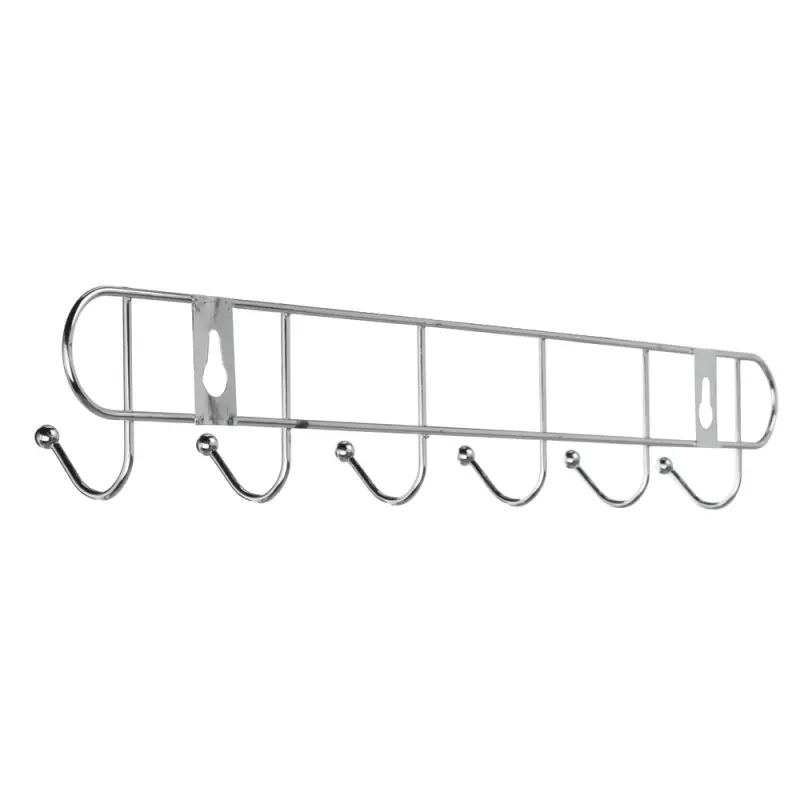 Вешалка настенная тм VETTA, 6 крючков, металл, 32,5х5х3,5см