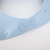 Нагрудник для кормления пластиковый с карманом, цвет голубой, МИКС