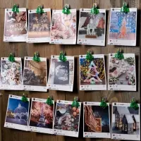 Гирлянда &laquo;Нить&raquo; 2 м роса с насадками &laquo;Прищепки-ёлки&raquo;, IP20, серебристая нить, 20 LED, батарейки ААх2 (нет в комплекте), свечение тёплое белое