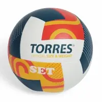 Мяч волейбольный TORRES Set, V32345, р. 5, ТПУ, бутиловая камера, клееный, МИКС