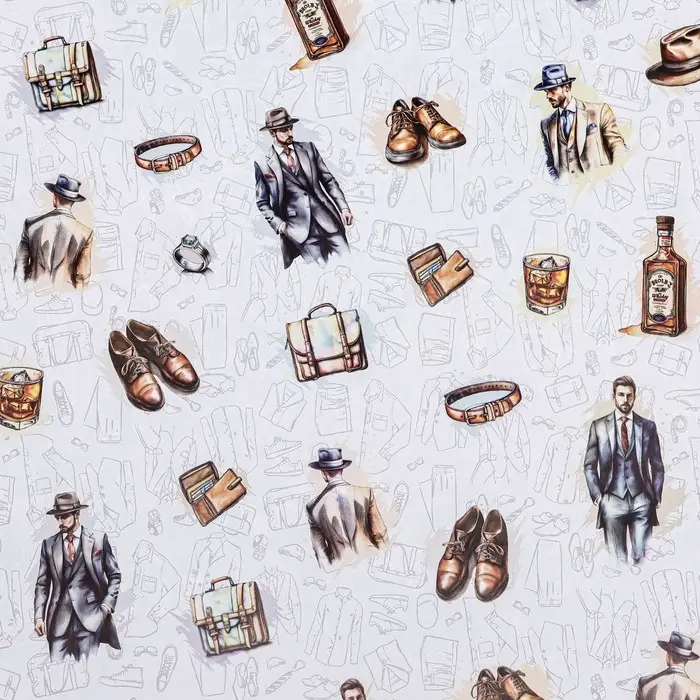 Бумага упаковочная, глянцевая «Мода», двусторонняя, 50×70 см