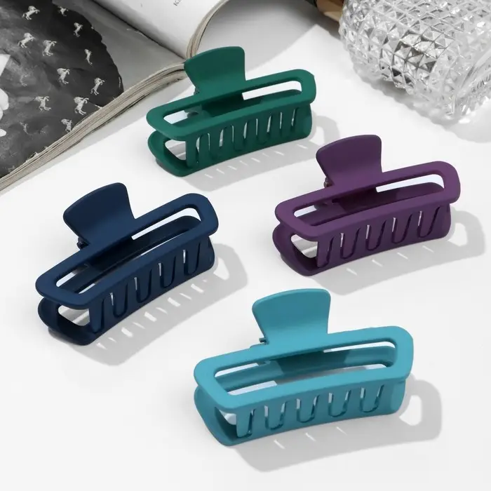 Крабик для волос «Матовый», прямой округление, 7.5 см, МИКС Крабик для волос «Матовый», прямой округление, 7.5 см, МИКС