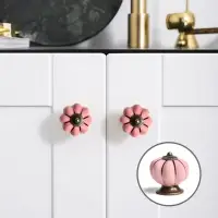 Ручка кнопка PEONY Ceramics 001, керамическая, пудровый