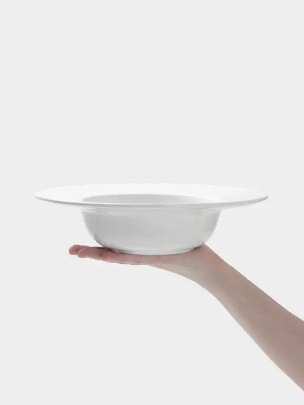 Тарелка для пасты Hanna Kn&ouml;vell, 650 мл, d=26.5 см, фарфор, белая