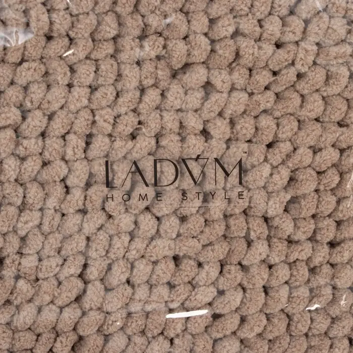 Коврик для дома LaDо́m, букли, плотность 1100 г, 50&times;80 см, коричневый