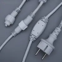 Гирлянда &laquo;Занавес&raquo; 2&times;1.5 м, IP65, УМС, белая нить каучук, 300 LED, свечение белое, 220 В