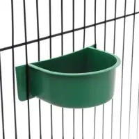 Кормушка для птиц, 10.6&times;8.3&times;3.6 см, пластик, зелёная