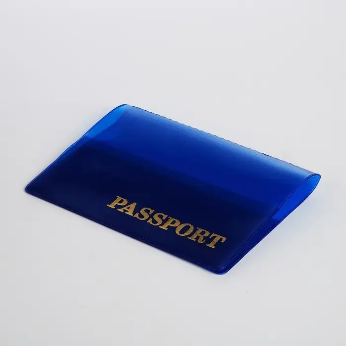 Обложка для паспорта, цвет синий