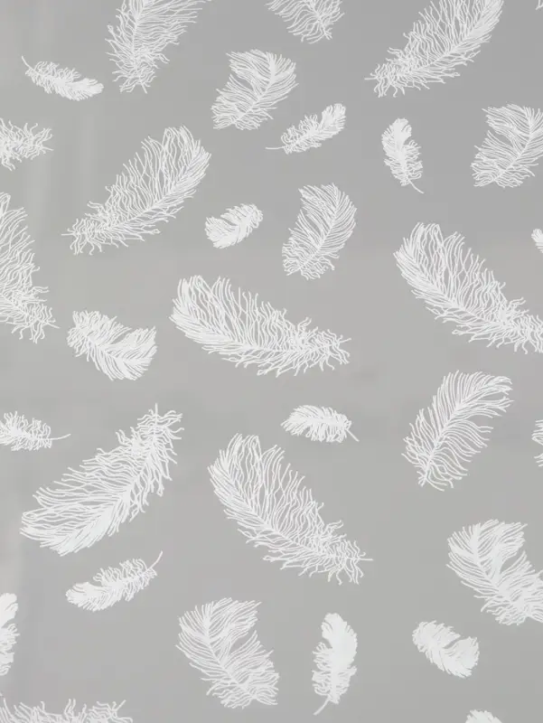 Плёнка для цветов &laquo;Перышки&raquo;, прозрачная/белая, 0.6&times;9.3&plusmn;5% м, 40 мкм, 200 г