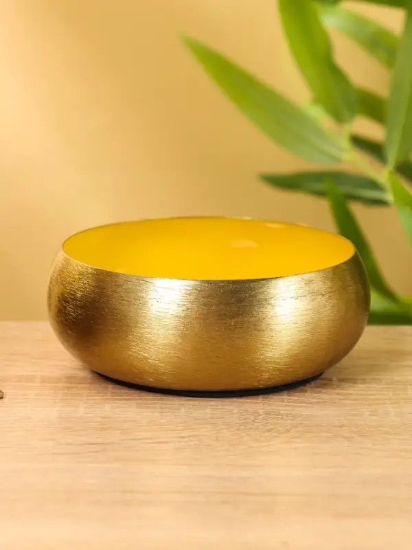 Подсвечник с золотым покрытием, 11×11×4 см