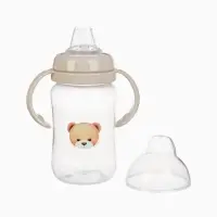 Поильник - непроливайка Baby Bear с силиконовым носиком, 270 мл., бежевый Mum&Baby