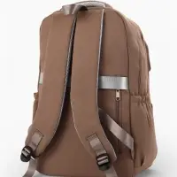 Рюкзак школьный, &laquo;Уставший кот&raquo;, 5 карманов, 2 отделения, 31&times;13.5&times;45 см, коричневый