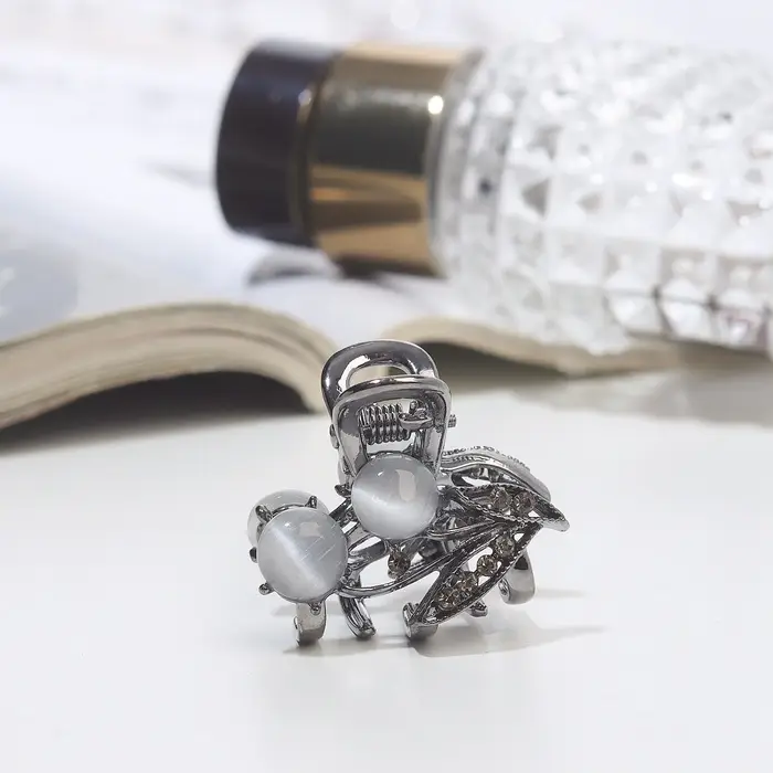 Крабик для волос &laquo;Ширли стиль&raquo;, веточка, 2.5 см, чёрный