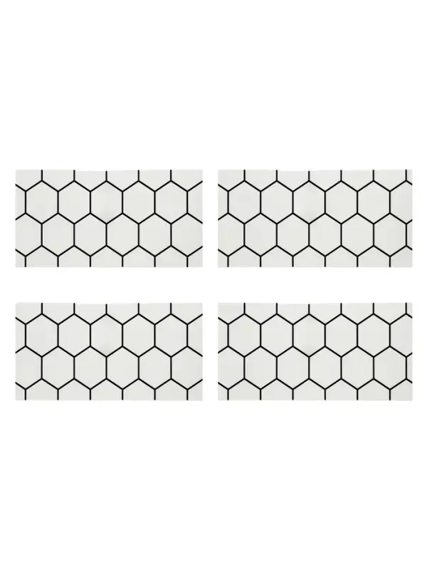 Стеновая панель самоклеящаяся TAKE IT EASY &laquo;Шестиугольник&raquo;, 300&times;600 мм, цвет белый, 10 шт.