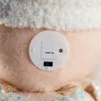 Фигура текстиль «Дед Мороз» 55-84 см, телеск-е ножки, 1LED, LR1130х3 (в компл.), Т/БЕЛЫЙ