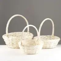 Набор корзин из 3 шт, D40х15х42 см; D35х13/37 см; D30х11/32 см, ива