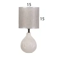 Лампа настольная &laquo;Срез&raquo; 1&times;40 Вт Е14 серый 15&times;15&times;30 см