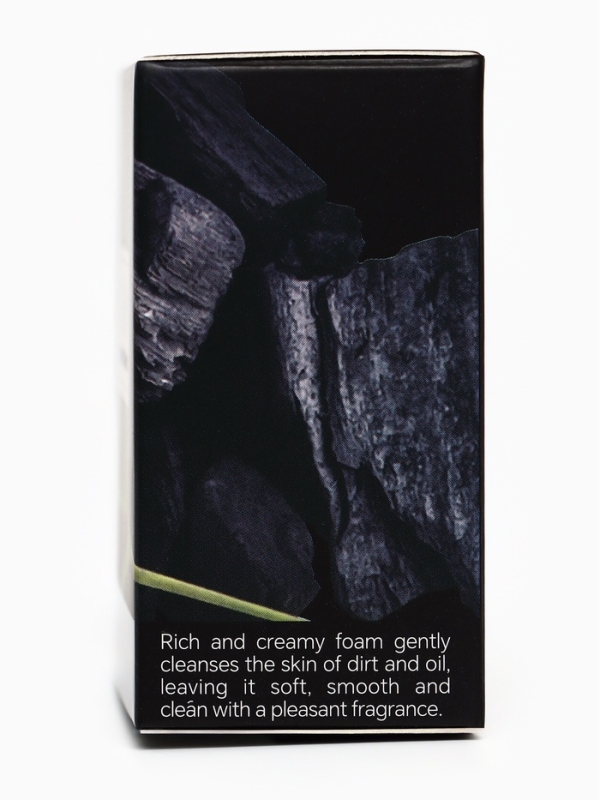 Мыло Мыло "Роза" с экстрактом бамбукового угля, 100 г