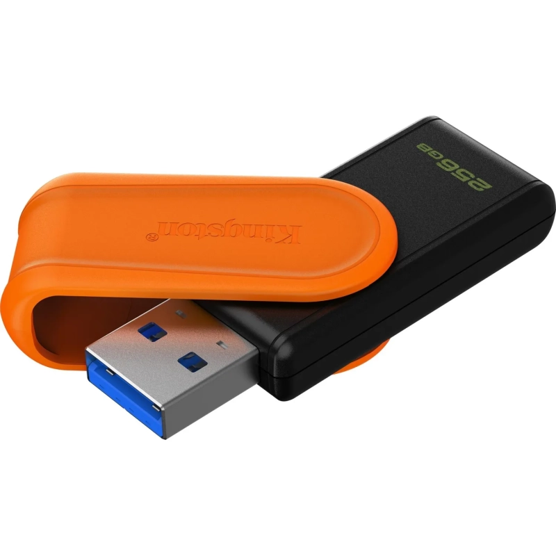 Флеш-память Kingston DataTraveler Exodia S,256Гб,USB 3.2,черный,оранжевый