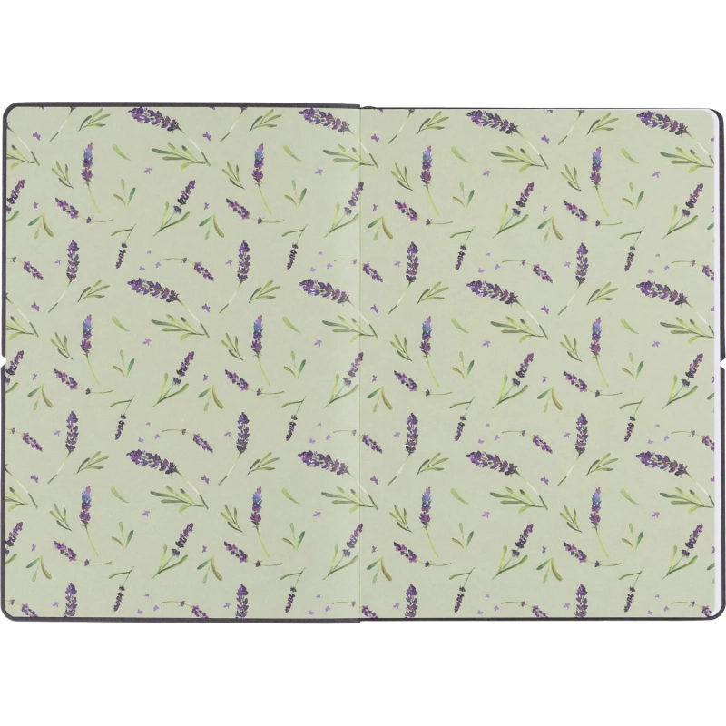 Блокнот А5 128л Attache Дикие травы клетк,мягк.обл,кожзам с блинт.тисн 3149