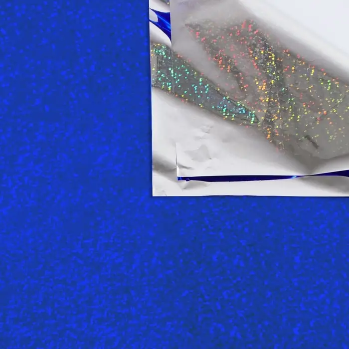 Пленка голографическая, «Конфетти», синяя, 70 см × 1 м Пленка голографическая, «Конфетти», синяя, 70 см × 1 м