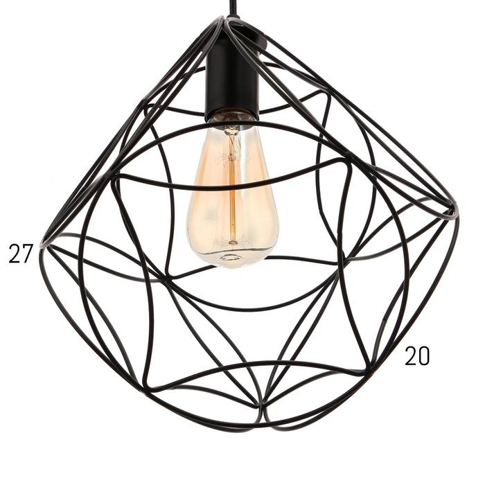 Светильник BayerLux 669914/1 E27 40Вт черный 21х21х121 см Светильник BayerLux 669914/1 E27 40Вт черный 21х21х121 см