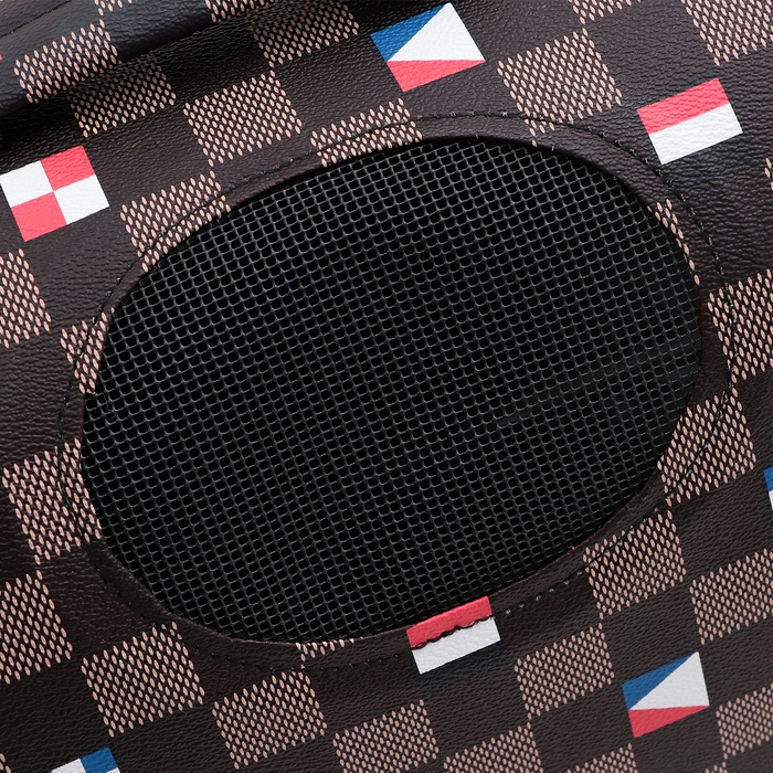 Сумка-переноска каркасная  Сумка-переноска каркасная "Звёздное небо" , размер L, 53 х 21 х 29 см, чёрная