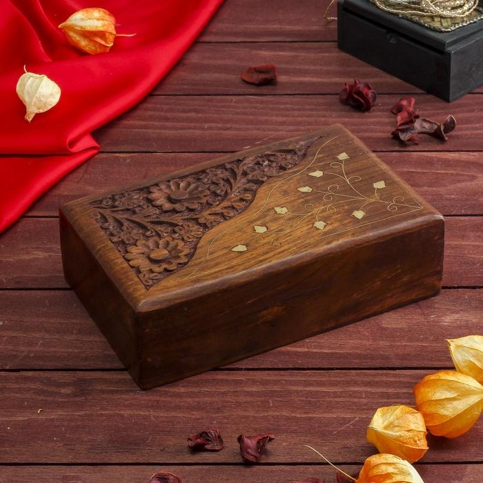 Шкатулка дерево  Шкатулка дерево "Фантазия" 20х13х6 см