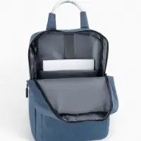 Рюкзак городской на молнии, наружный карман, размер 29&times;11&times;43 см, синий