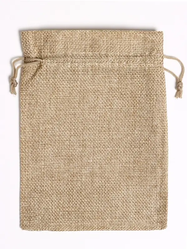 Мешочек подарочный из холщи, серый, 13×18 см Мешочек подарочный из холщи, серый, 13×18 см