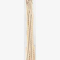 Молния металлическая, №3, неразъёмная, замок автомат, 60 см, бежевая