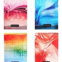 Набор блокнотов А6 40л кл на скобе Абстракция,мел карт, 4В 20шт