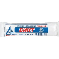 Бинт стер.10мх16см, Навтекс/Life пл.32г 6498/8 ШК04901