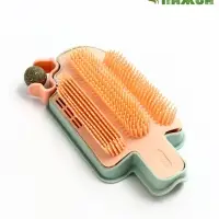 Игрушка-чесалка для кошек с кошачьей мятой, 16 см, розовая