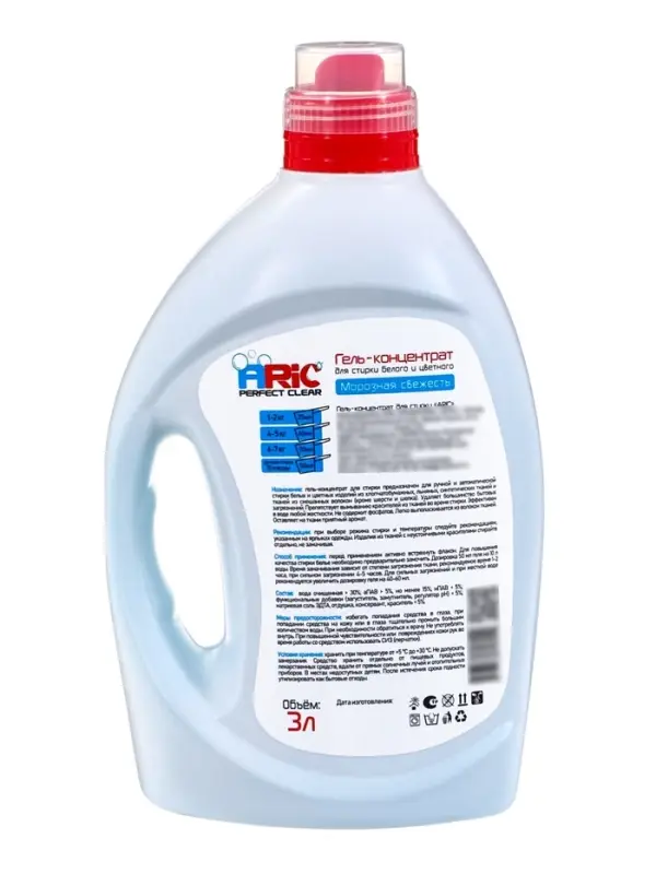 Гель для стирки ARIC Морозная свежесть 3л флакон ФП