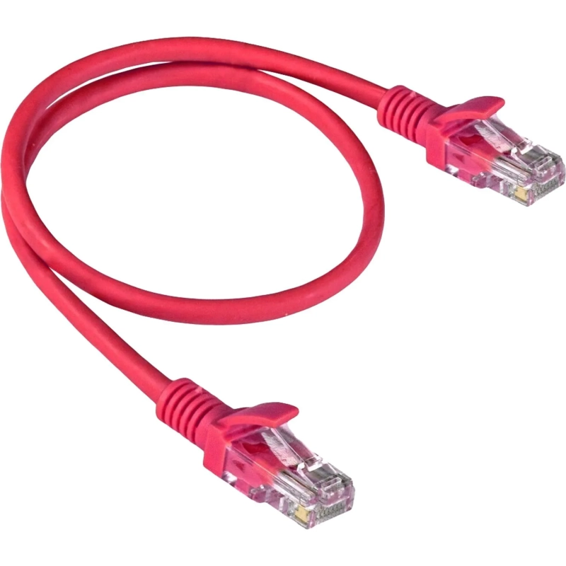 Патч-корд ExeGate UTP-RJ45-RJ45-5e-1,5M-RD, 5e, 1.5м, красный <EX258670RUS