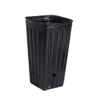Пакет для рассады, 1,5 л, 11 × 11 см, h = 20 см, полиэтилен, чёрный, Greengo