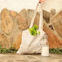 Сумка шоппер небелёный SL HOME Light shopper, 53&times;45 см, 100% лён, 200 г/м2