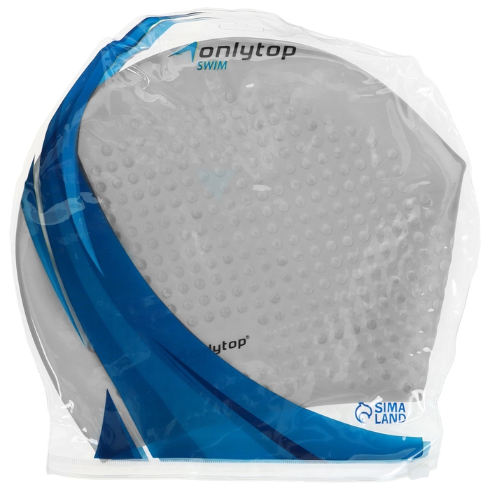 Шапочка для плавания взрослая ONLYTOP, силиконовая, обхват 54-60 см Шапочка для плавания взрослая ONLYTOP, силиконовая, обхват 54-60 см